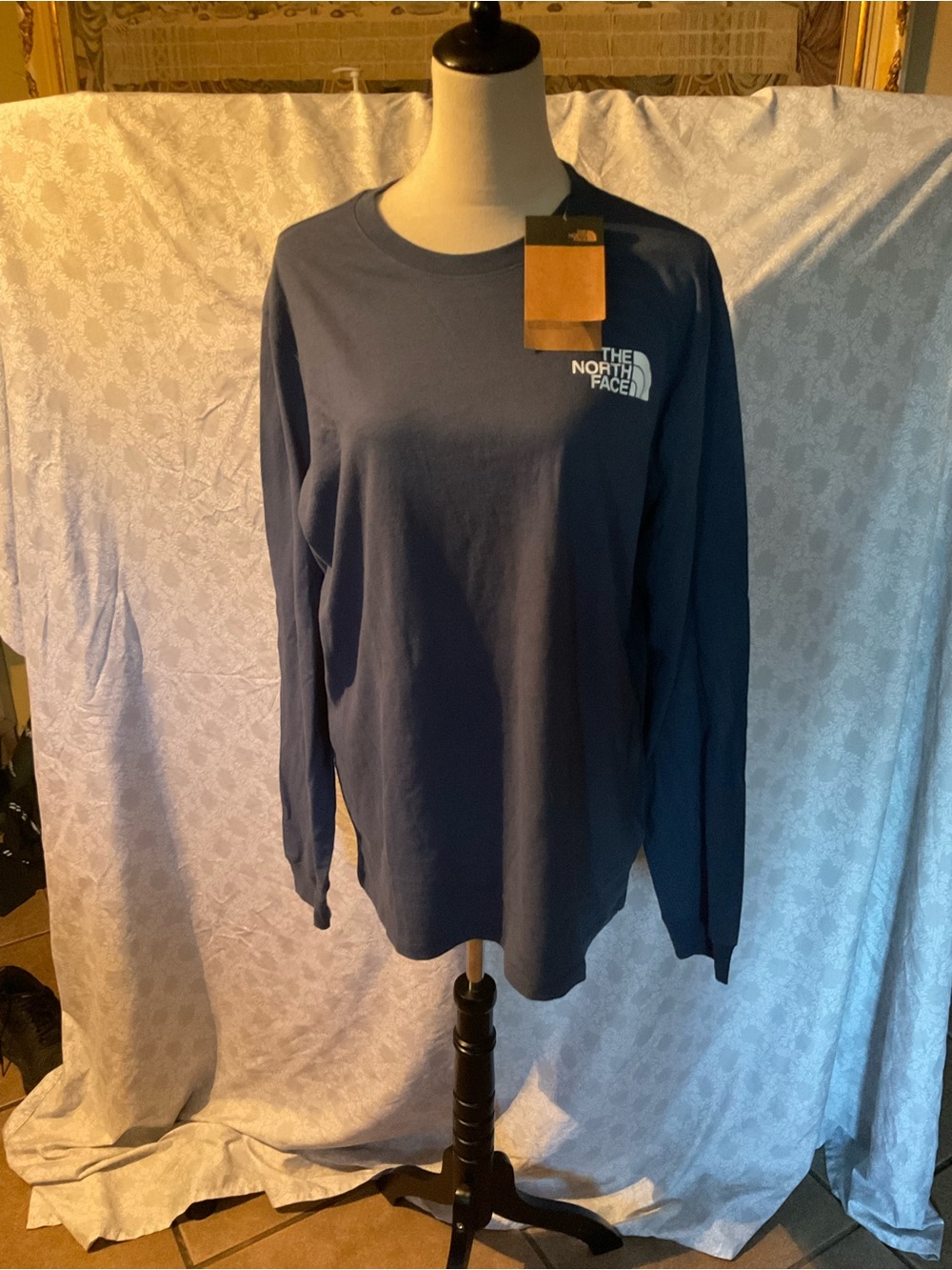 The North Face Long Sleeve Crew Neck Shirt - Navy
